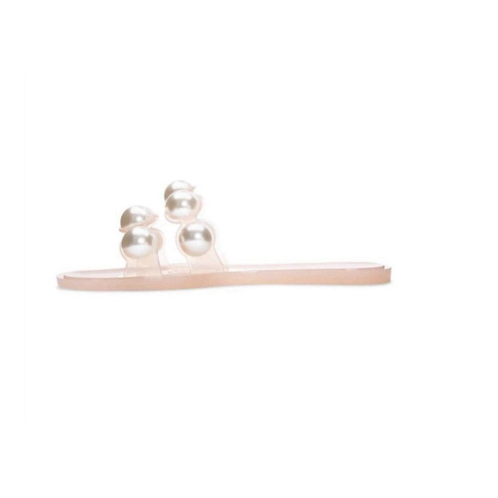 Chinese Laundry Womens Open Toe Pearl Embellished Rubber Slides Pink Size 7 - Picture 4 of 11